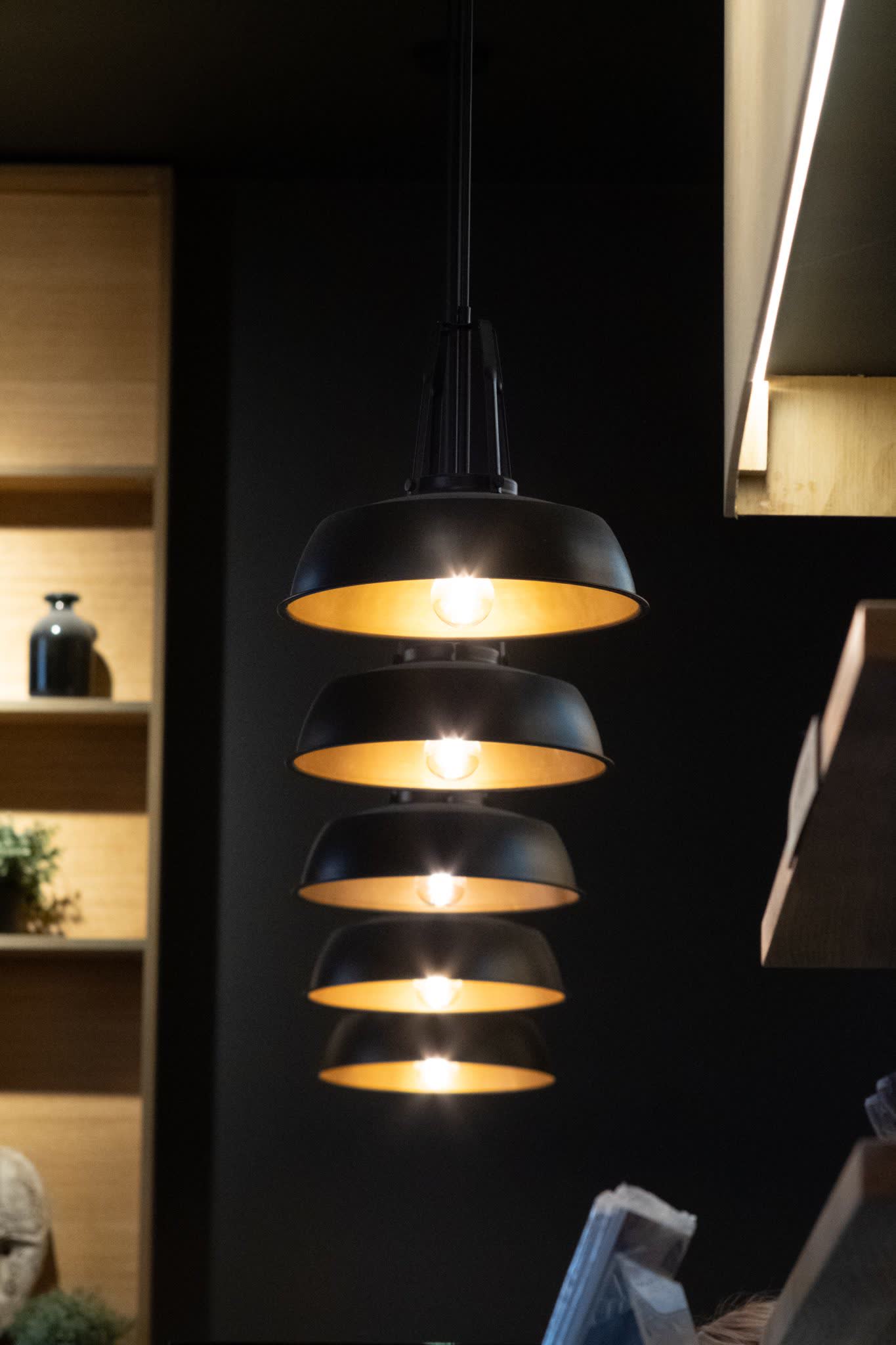Barn Enamel Pendant Stack - lighting