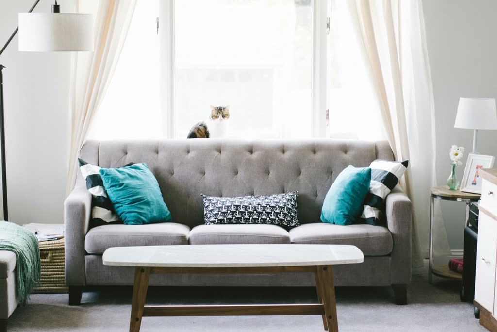 Alder Tufted Three-Seater - sofas